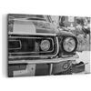 ARTTOR Quadri Moderni su Tela 120x80 cm Stampe da Parete Bianco e Nero Auto - 4619 | Guado Mustang Mach Quadro Decorativo Grande XXL 1 pezzo Soggiorno Camera da Letto Arte da Parete Decorazione da Parete ARTTOR