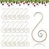 QIZHIQIAMY Ganci per Albero di Natale, 100 PCS Ganci per Ornamenti Natalizi, Gancio a Forma di S per Natale, Gancis per Decorazioni Albero di Natale, Gancetti Palline di Natale per Albero di Natales (Oro)