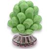 SICILIA BEDDA CAPACI Pigna Siciliana in Ceramica di Caltagirone Decorativa - H 6 cm - Verde - Mod. Gambo Decorato Casuale