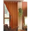 CASAbella Tenda in Tessuto Coprente, Pannello Unico 140x280 cm, Colori: Blu, Salmone, Oro, Verde, Bordeaux, Arancio (Arancio)