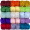 SIQUK 30 Pezzi Pompon in Finte Pelliccia Pom Pom con Anello Elastico per Cappelli Portachiavi Sciarpe Guanti Borse Accessori(15 Colori Brillanti)