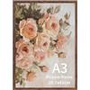 Giftgarden Cornice A3,Cornice Marrone in PVC, Decorazione per Casa,1 Pezzo