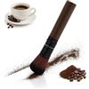 Rayakt Barista - Pennello da caffè in ebano, ergonomico e sostenibile, spazzola per macinacaffè, portafiltro e macchina per caffè espresso, ideale per casa o caffè
