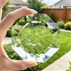 HDCRYSTALGIFTS Prisma grande da 7,6 cm per finestra in cristallo chiaro per presasole | Acchiappasole per finestre interne, ornamenti in vetro per albero di Natale, decorazione per la casa e il giardino