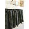izielad Tende a Disco a Quadretti Motivo a Quadretti Tenda Corta Tenda a Disco Tende da Finestra Piccole in Stile Country Tende da Bistrot con Plaid LxA 140x60cm