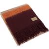 Somma Plaid Cosmo Lana e Alpaca 130x180 Bordeaux con Frange