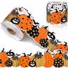 CBMZHF Adesivi colorati a forma di onda, motivo zucca e pipistrello, 10 m, decorazione per festival, cornice per foto, lavagna adesivi per bordi | Decorazioni per la casa di Halloween | Adesivi per finestre