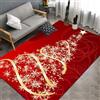 XQKXHZ Tappeto Salotto Grande 200X300cm Tappeto Natale per Soggiorno Camera da Letto Bagno Balcone Tappeto Natalizio Cucina Lavabile E Antiscivolo, Decorazioni Natalizie per La Casa,E,140x200cm