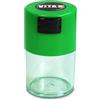 Tightpac America, Inc. Tightvac vitavac-pocketvac Vacuum Sealed Pill Box & Vitamin Container, 1/56,7 gram/06. Liter, Clear Body/Green cap