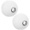 GENERIC 2 Pezzi Paralume a Sfera di Ricambio per Lampadario G9, Paralumi in Plastica Sfera Frosted Bianco Latte 100mm per Applique a Muro e Lampadari da Sospensione, Illuminazione Domestica Abile e