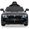 RBFGYIOP Macchina Elettrica 12V per Bambini 3-6 Anni, BMW M4, Auto Elettrica Macchina con Telecomando Parentale 2,4G, Luci LED, Suoni Realistici, Soft Start e Cintura di Sicurezza, Nero