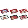 Ad Trend Vassoio Rettangolare Natalizio in Plastica Assortito 40x30 cm 1 Pz - Accessorio Tavola di Natale
