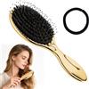 HCVERTE 1 Pezzo Spazzola Capelli Donna, Setole di Cinghiale con Setole in Nylon | Setole di Cinghiale & Nylon, Districante Delicata, Effetto Liscio, per Capelli Lunghi & Folti, Cura Quotidiana