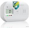 Smartwares Rilevatore di CO, Sensore 10 Anni, Batteria Sostituibile 5 Anni | Display in tempo reale, Sirena 85 dB, Pulsante test e silenzio, Indicatori LED, FGA-03011