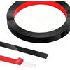 Yunlaishaocer 5M x 1CM di Nastri Decorativi Autoadesivi in Metallo, Listelli da Parete in Acciaio Inox, Listelli in Stucco per Pareti, Smontabili e Fissi in Acciaio Inox per Camino, Cornici per Specchi, Mobili e