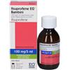 EG SpA Ibuprofene Bambini 100 mg/5 ml Sospensione Orale Gusto Fragola Senza Zucchero, 150 ml