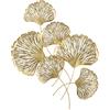 FERRETTI Pannello Decorativo In Ferro Iris Verticale 78x5,5x101 Cm Oro