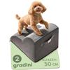 Knupis Scaletta a 2 Gradini per Cani e Gatti - Gradini per Cani e Gatti | Salita delicata sulle articolazioni, base antiscivolo, nucleo in schiuma stabile, fodera sfoderabile lavabile, divano & letto