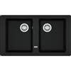 FRANKE LAVELLO BOSTON BFG 620 BLACK MATT 86X50 2 VASCHE NERO