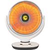 C-Line Stufa al carbonio a parabola da appoggio con 2 potenze 1000W oscillante