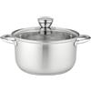 Florina MATTEO, pentola in acciaio inossidabile, diametro 22 cm, capacità 4,4 litri, per uso domestico e professionale
