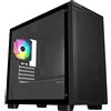 Lustrens Case per PC da gaming Micro-ATX con illuminazione ARGB, pannello frontale a rete, 4 ventole ARGB, supporto per schede grafiche fino a 450 mm, compatibile con sistemi di raffreddamento a liquido fino a 360 mm
