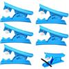 Zuahaly 5 tagliatubi in PVC - Tagliatubi in nylon di alta qualità per tubi con un diametro fino a 12 mm (OD) - Ideale per tubi in PU e PE - Colore blu, tagliatubi
