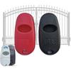 Generico Cover In Silicone Telecomando Cancello, 433,92 MHz Custodia Antiurto Compatibile CAME Telecomando TOP-432EE., Astuccio ProtettivoTelecomando Porta del Garage 2Pz Nero (Nero Fuxia)