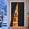 SHURUO Antivento Tenda Isolante Porta Finestra Nero 80x225cm Tenda Termica Per Porta Esterna E Balcone Per Isolamento Invernale E Uso Quotidiano