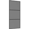 vidaXL Porta scorrevole 90 x 205 cm Vetro Temperato e Alluminio