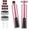 Weinsamkeit Pedicure Elettrico Professionale Calli Piedi Rimozione Ricaricabile con Cuscinetti di Ricambio Lima Calli Piedi Elettrico a Velocità Regolabile Pedicure Kit per Pelle Morta e Tacchi Incrinati, Rosa