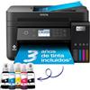 Epson EcoTank ET-3850 Stampante Multifunzione A4, Serbatoi Ricaricabili Alta Capacità, 5 Flaconi Inclusi pari a 14000pag B/N 5200pag Colore, Display LCD, Wi-Fi/Direct