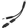 zoyuzan Adattatore da Lightning a jack da 3,5 mm per iPhone 14 13 Pro Max AUX, splitter per cuffie, cavo audio, convertitore di ricarica per Apple iPad, cavo AUX per auto, connettore per cuffie