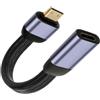 JSER USB-C Tipo-C Femmina Host a Mini HDMI Maschio Monitor HDTV Displays Flat Slim Cable Adapter 4K 60hz per Laptop Phone