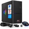 MARVEN Computer Ufficio Professionale Pc Fisso Completo Nuovo con Intel Core i5 16 GB RAM - 240 GB SSD + 320 GB HDD, Wifi Windows 11 Pro Computer Fisso Pronto all'uso - PC Desktop All in One + Office