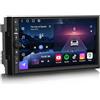 GONFEN 7 pollici Universal 2 Din Qualcomm 8-Core 8GB RAM+128GB ROM Autoradio Android 16 Autoradio Bluetooth CarPlay Android Auto GPS Navigatore Schermo IPS WiFi 4G DSP DAB+ FM Radio RDS OBD2 TPMS DVR USB