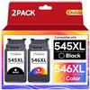 Ondula 545XL 546XL compatibile con cartucce Canon 545 546 XL | Colore e nero, compatibili con Canon Pixma TS3350, TS3150, TR4551, MX495, TR4550, MG2550s, MG2550s, MG2555s, MG2950