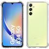 C D R Cover ANTISHOCK per Samsung Galaxy A34 5G, TPU spessore maggiorato antiurto, trasparente antiscivolo angoli rinforzati e bordo rialzato nella parte anteriore