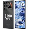 OUKITEL C72 Smartphone Android 16, 16GB+128GB, 6.88'' &1.81'' Dual Display | 5150mAh, 64MP+8MP Telefono Cellulare, Octa Core Smartphone Gaming, Cellulari e Smartphone 4G Dual SIM/OTGFingerprint/GPS
