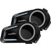 Fodsports FX7 Interfono Moto Coppia, Interfono Mesh da 2000 M per 10 Motociclisti, Auricolari per Casco con Dual V5.4 Bluetooth Chip, Auricolare Casco Moto con Condivisione Musicale, Radio FM, 2 Pezzi