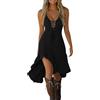 Vhersily Abito Retro Con Scollo a V Senza Maniche Donna Vintage Western Country Abiti Chic Spiaggia di Grandi Dimensioni Medievali Gonna Deguisement Hip Hop Costume Da Cowgirl per Feste Clubwear