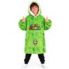Get Trend Super Mario Bros Coperta Felpa Bambino Oversize Felpe Bambina | Mario e Luigi Hoodie Poncho, Coperta Pile con Maniche e Cappuccio, Caldo Plaid Indossabile, Idee Regalo Bambino e Bambina