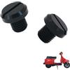 generico 2PCS tappi specchietti moto Compatibile con Vespa Px125 T5,accessori tuning dei tappi ciechi per specchietti retrovisori per moto(Black)