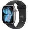 Apple Watch Series 11 GPS 46mm Space Grey Aluminium Gehäuse mit Sport Band (blac