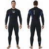 Owntop Muta Uomo 3/2mm Intera, Muta Invernale a Maniche Lunghe Ultra-Stretch, Zip Posteriore Muta da Surf e Immersioni in Neoprene per Adulti, Herren Blau 3XL