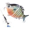 Generic Esche da Nuoto Colorati Artificiali Multi Snodati Swimbaits da Pesca | Artificiali Per Pesci Kit accessori, crankbait duro da immersione, esca per black bass, trota, luccio, lucioperca