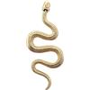 24 JOYAS Spilla a serpente dorata e argentata - Elegante spilla con serpente misterioso da 77 mm