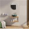 DEGHI Mobile bagno sospeso 70 cm portalavabo acciaio inox satinato e rovere - Axis