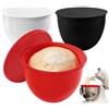 Ysislybin Inserti in Silicone, 3 Pezzi Rivestimento Silicone per KitchenAid Robot Inserti per Ciotol da 5 Quart con Coperchi Liner Spesso per Mixer in 3 Colori per Cucinare Impastare Robot da Cucina Accessori