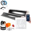 Termofol Pellicola riscaldante elettrica a pavimento, 230 V, con termostato H5 WiFi, colore bianco, potenza 140 W/m2, superficie 1 m², set completo per riscaldamento a pavimento, parete o soffitto